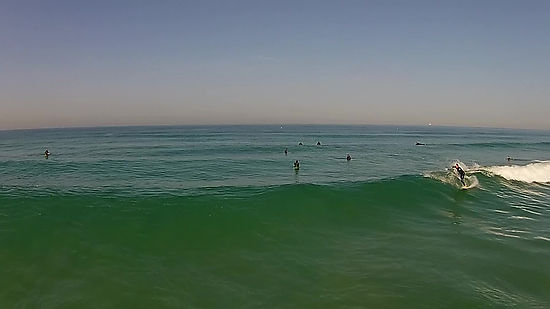 Manahattan Beach Surfer Wave Bail